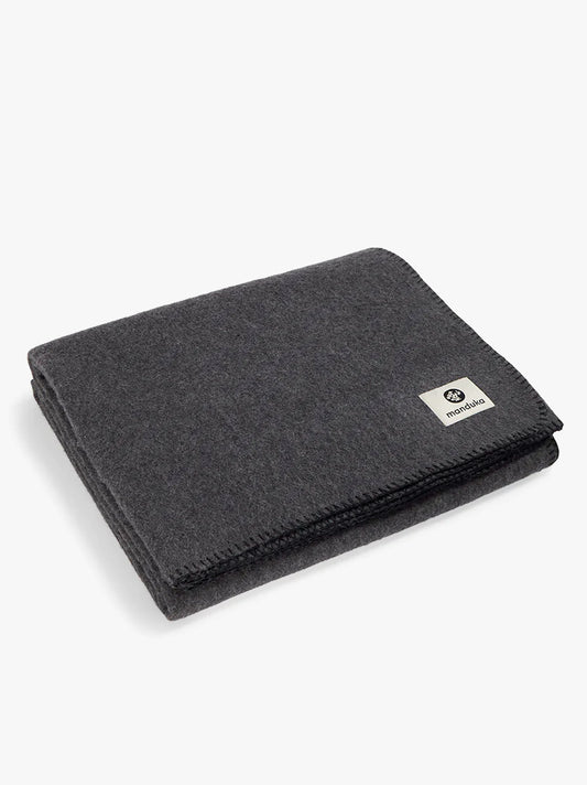 Manduka Essential Wool Yoga Blanket - Thunder