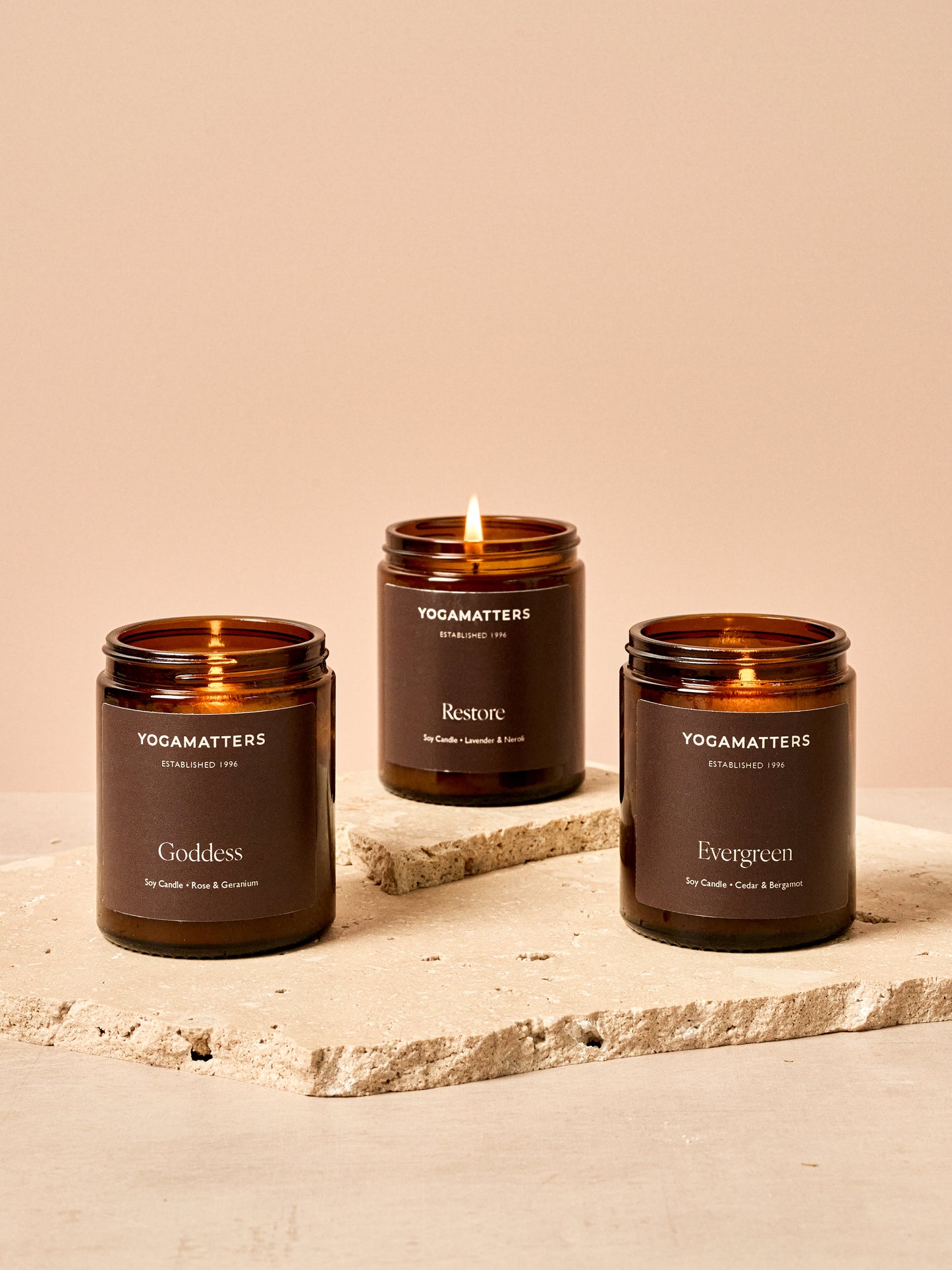 Yogamatters Evergreen Soy Candle 180ml - Cedar & Bergamot