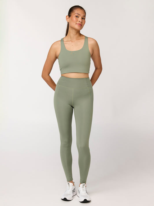 Girlfriend Collective Compressive High-Rise Legging - Leaf
