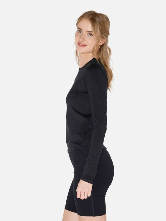 Girlfriend Collective Reset Fitted Long Sleeve Tee - Black