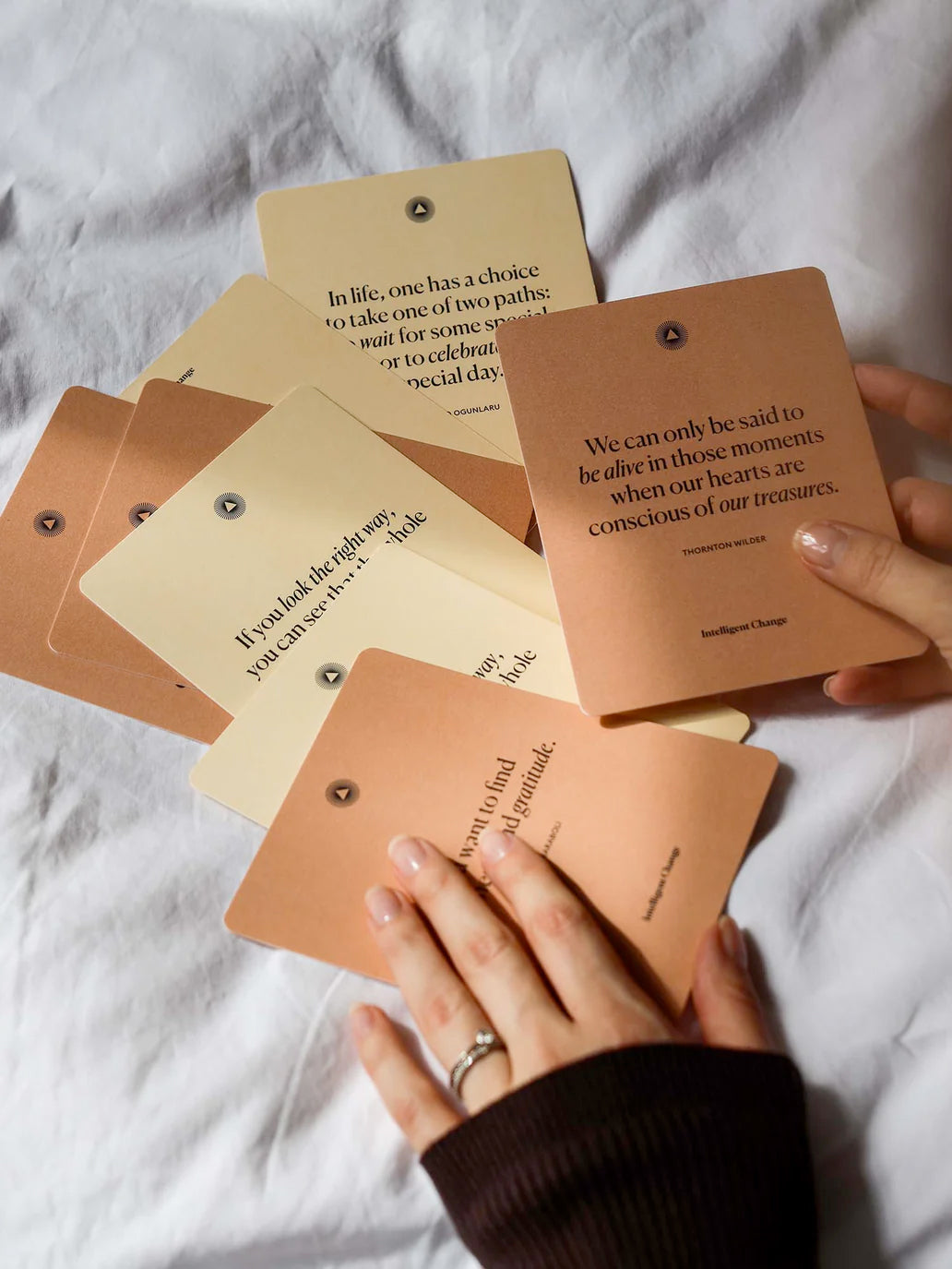 Intelligent Change Gratitude Reminders Quote Cards