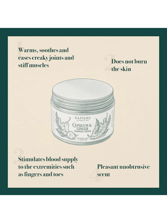 Napiers Capsicum & Ginger Warming Cream 100ml