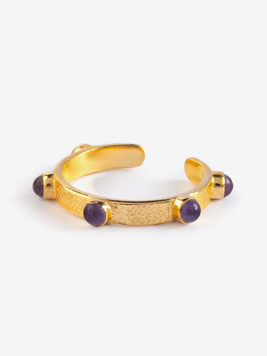 Goddess Charms Third Eye Chakra Ring - Amethyst
