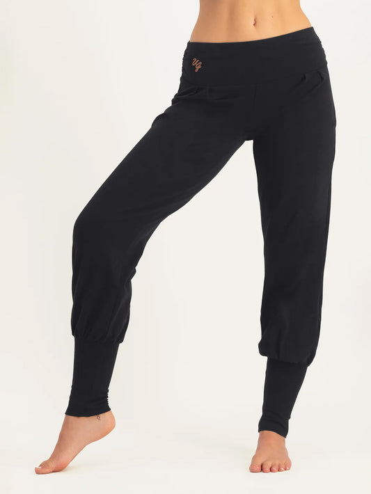 Urban Goddess Dakini Harem Yoga Pants - Onyx Black