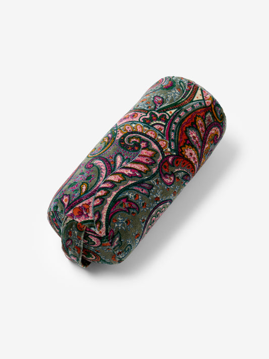 Yogamatters Paisley Velvet  Mini Buckwheat Bolster