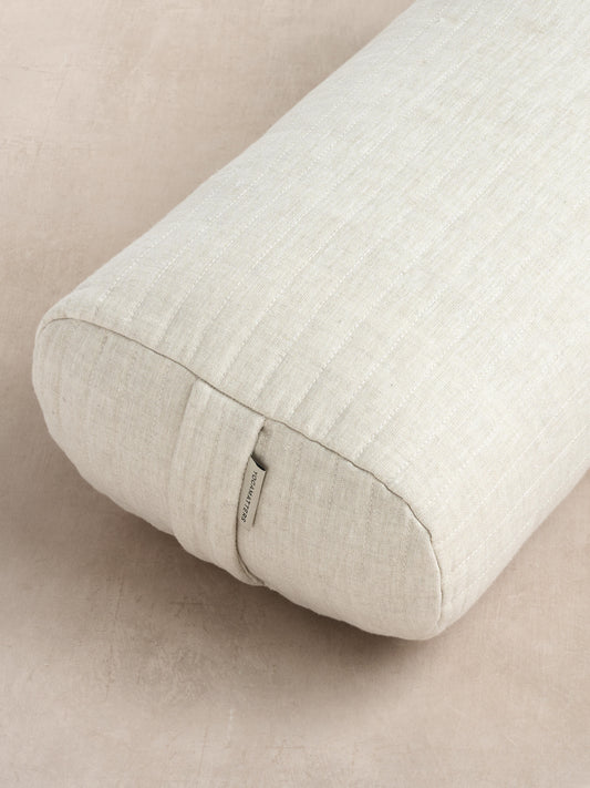 Yogamatters Linen Quilted Rectangular Bolster
