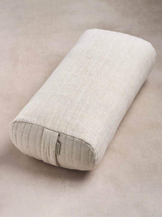 Yogamatters Linen Quilted Rectangular Bolster