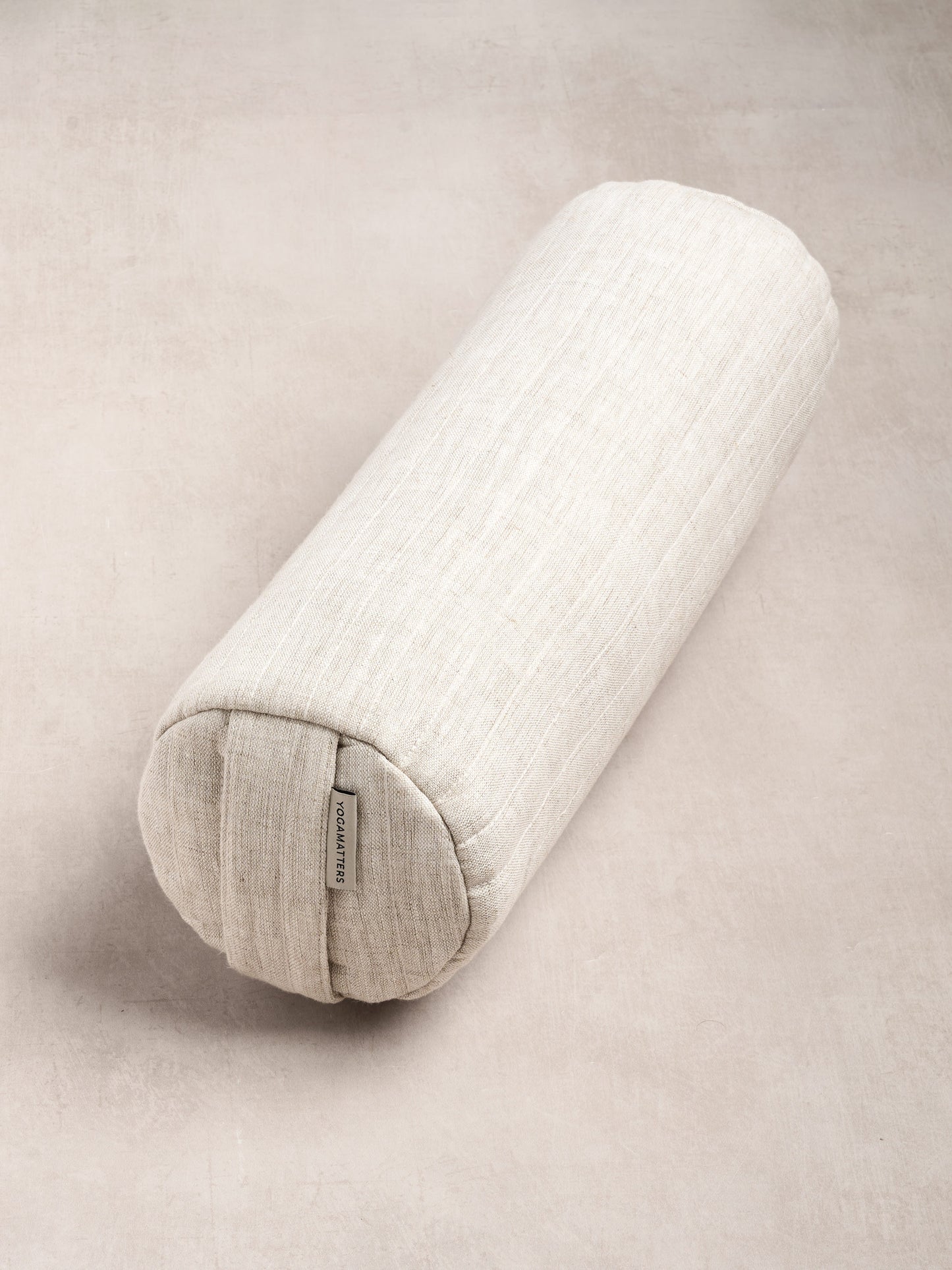 Yogamatters Linen Quilted Small Round Bolster