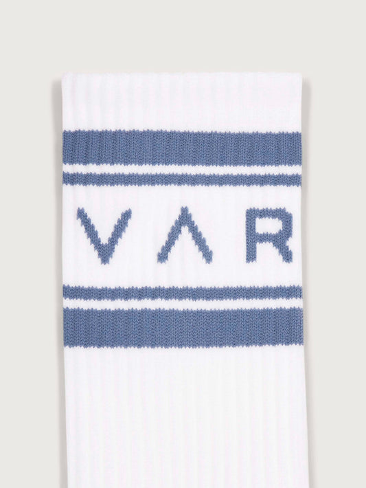 Varley Astley Active Sock - White/Ash Blue