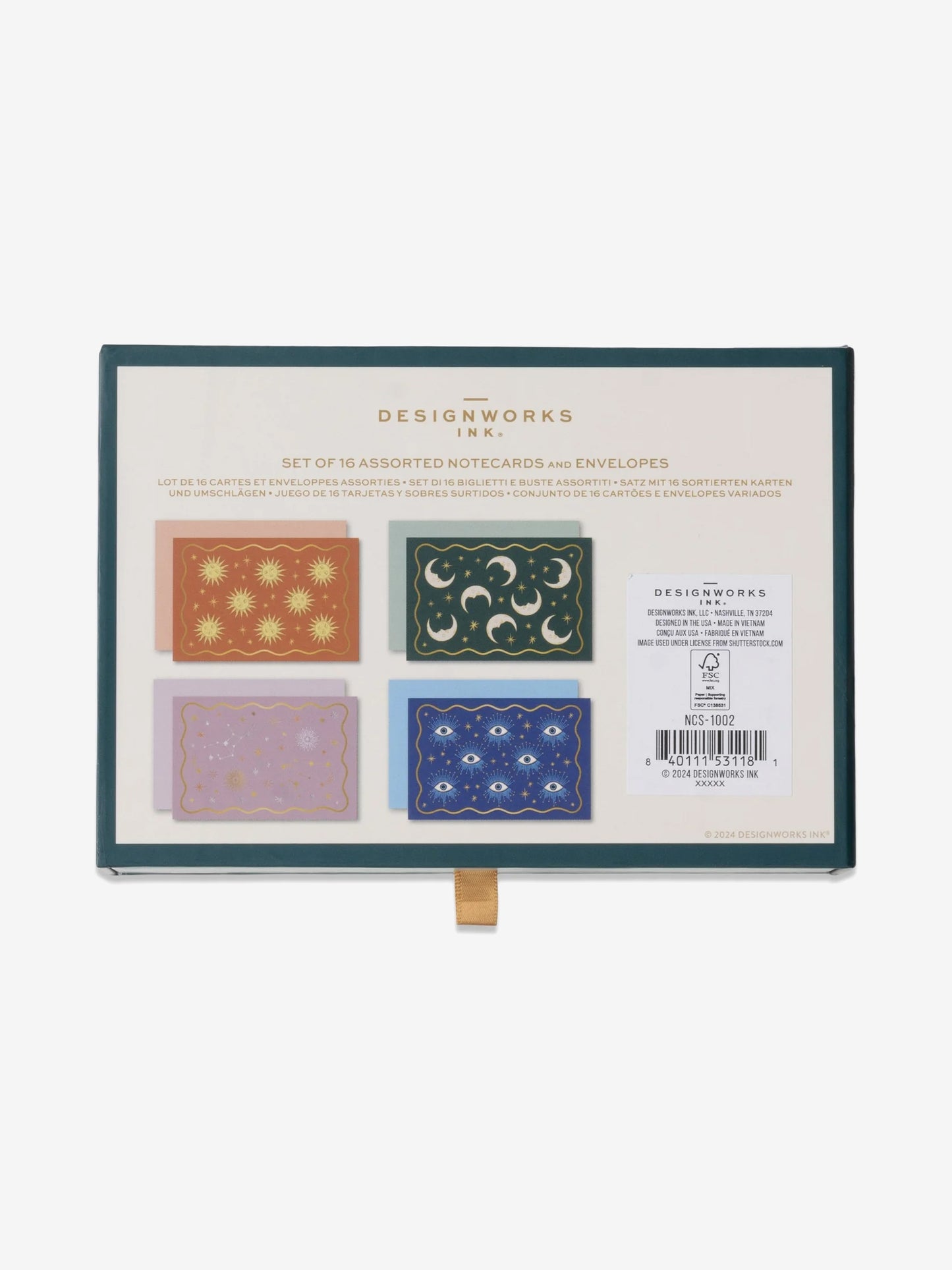 Designworks Ink Celestial Notecards - 16 Assorted