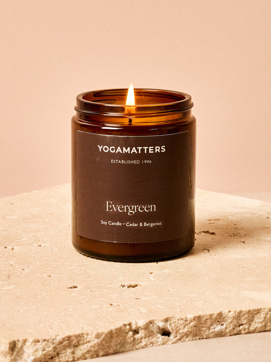 Yogamatters Evergreen Soy Candle 180ml - Cedar & Bergamot