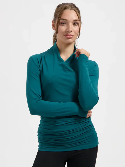 Urban Goddess Good Karma Long Sleeve Yoga Top - Seamoss