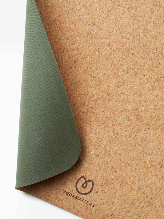 Yogamatters Eco Cork Yoga Mat - Green - Box of 6