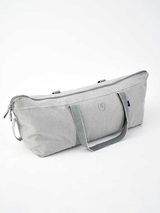 Yogamatters Organic Cotton Chambray Carry All Kit Bag - Grey Ice